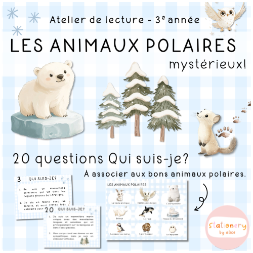 Atelier de lecture sur les animaux polaires