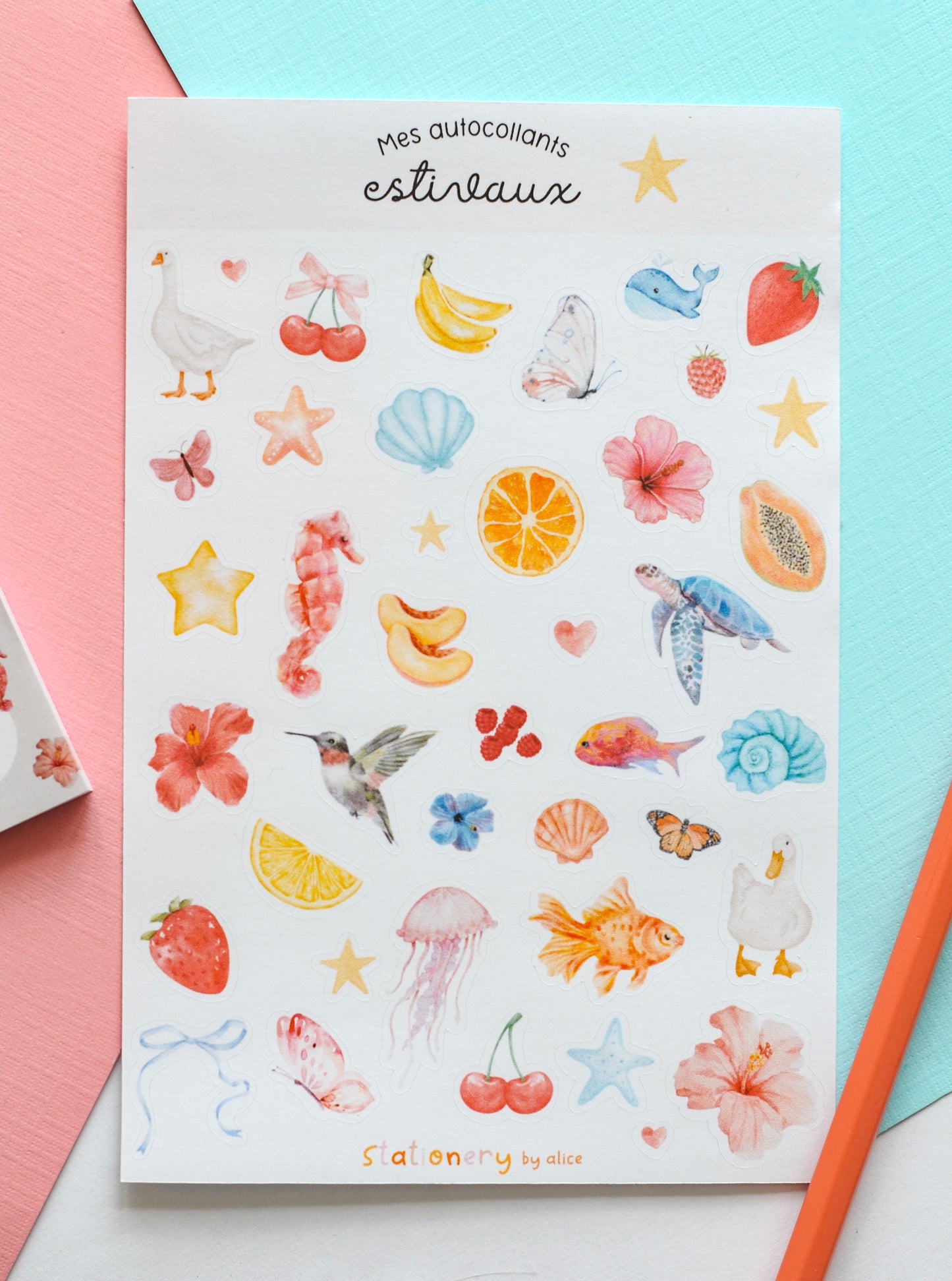 Autocollants estivaux