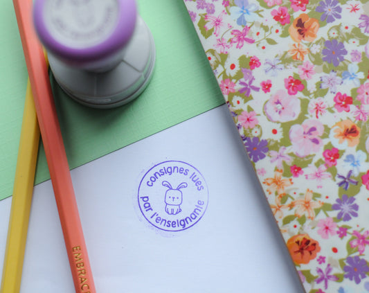 Consignes lues par l'enseignante