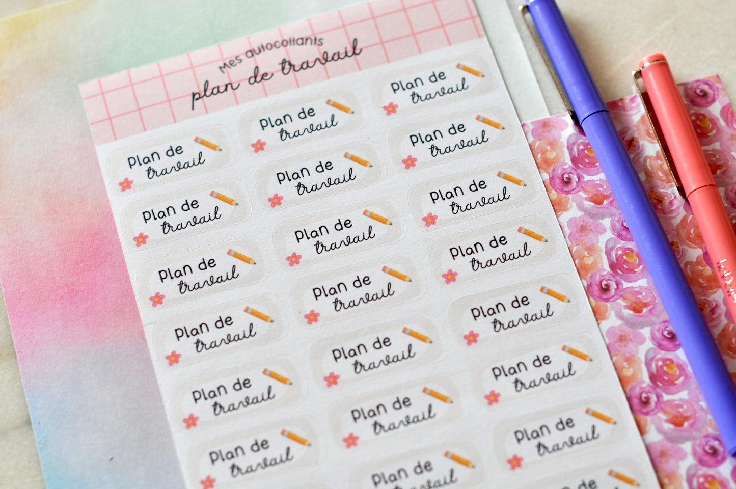 Plan de travail