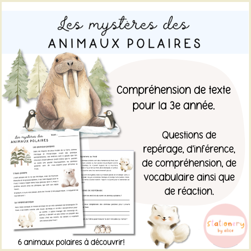 Lecture : Les mystères des animaux polaires