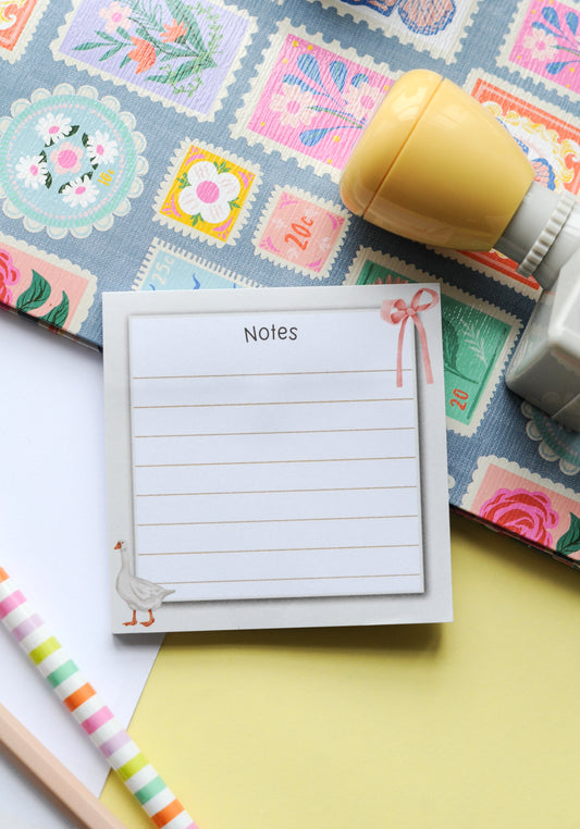Notes autocollantes lignées
