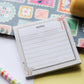 Notes autocollantes lignées
