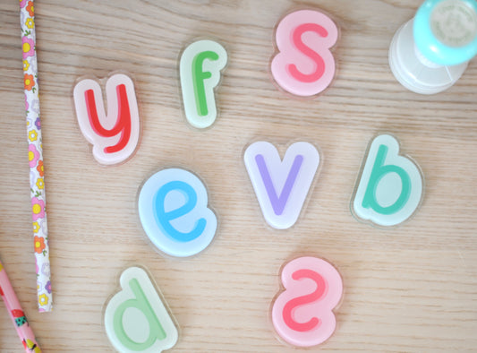 Lettres colorées