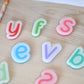 Lettres colorées