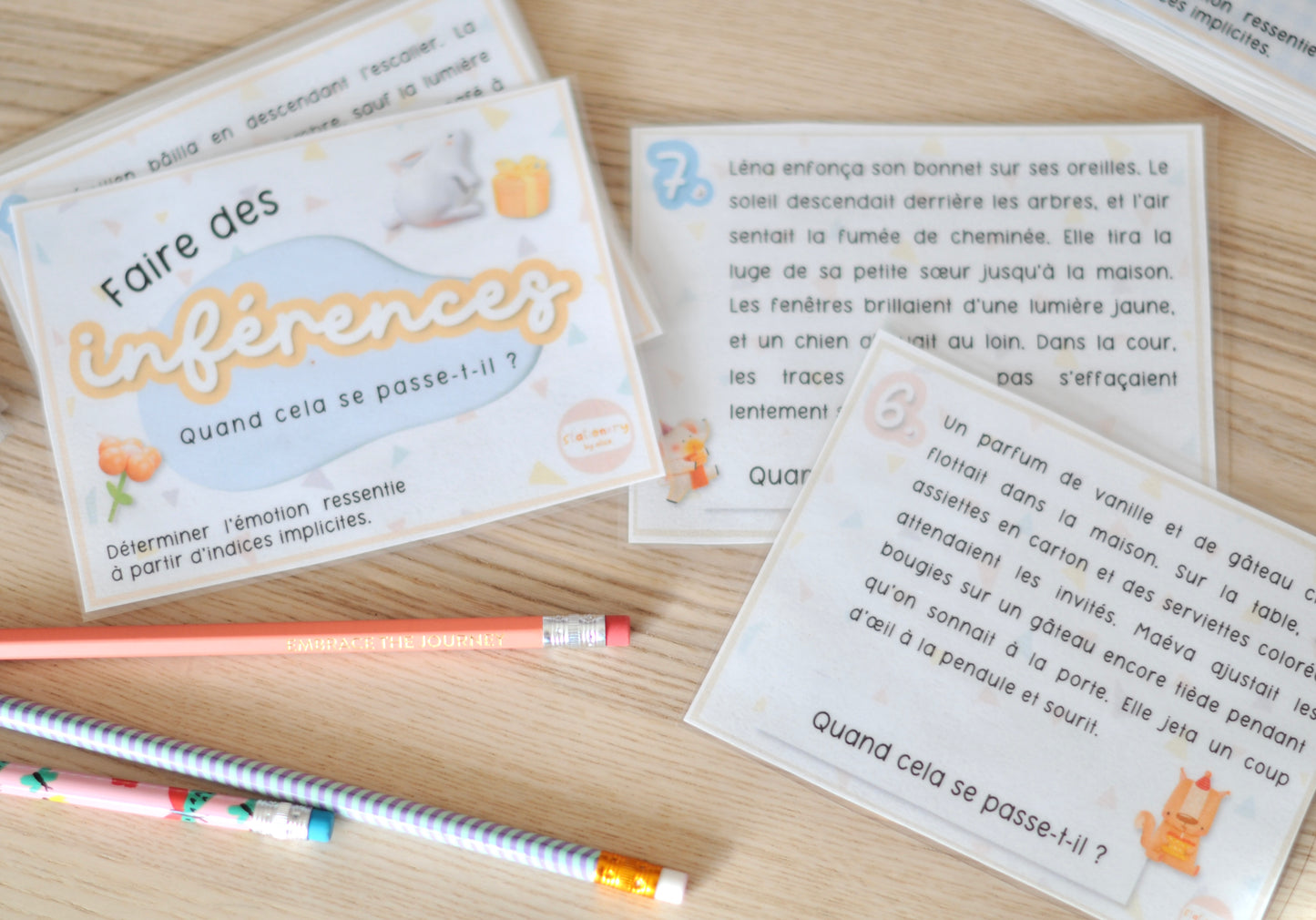 Ateliers de lecture – Inférences (5 ateliers complets)