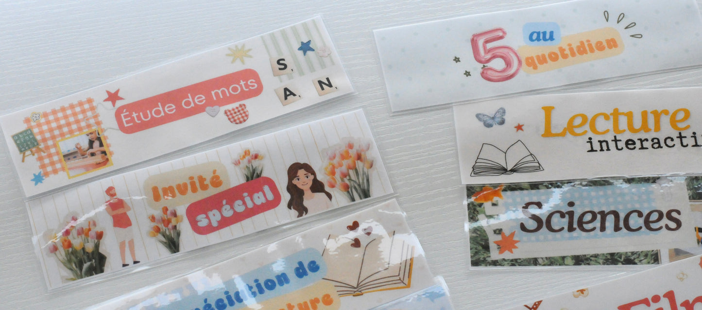 Menu du jour - Collection Scrapbooking